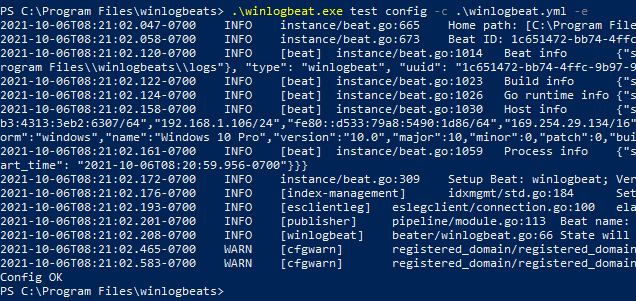 elastic integration command